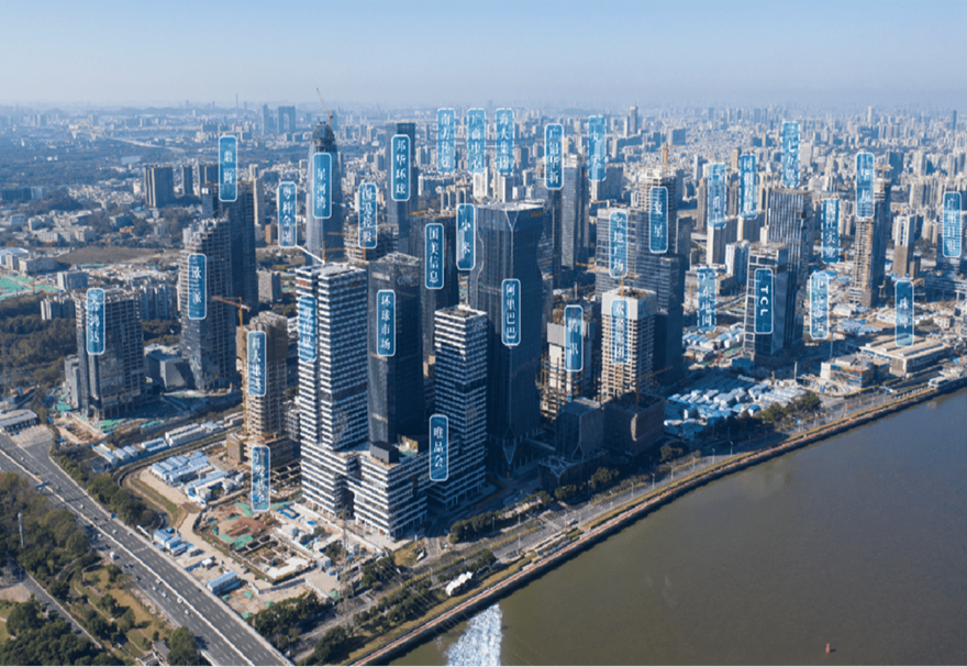 2020年廣東省推進(jìn)粵港澳大灣區(qū)建設(shè)領(lǐng)導(dǎo)小組印發(fā)《廣州人工智能與數(shù)字經(jīng)濟(jì)試驗(yàn)區(qū)建設(shè)總體方案》，標(biāo)志著廣州人工智能與數(shù)字經(jīng)濟(jì)試驗(yàn)區(qū)規(guī)劃正式開(kāi)啟。同年9月，廣州人工智能與數(shù)字經(jīng)濟(jì)試驗(yàn)區(qū)（大學(xué)城園區(qū)）項(xiàng)目動(dòng)工，項(xiàng)目總投資約56.5億元。圖為廣州市舉行全面加快廣州人工智能與數(shù)字經(jīng)濟(jì)試驗(yàn)區(qū)琶洲片區(qū)西區(qū)建設(shè)現(xiàn)場(chǎng)。