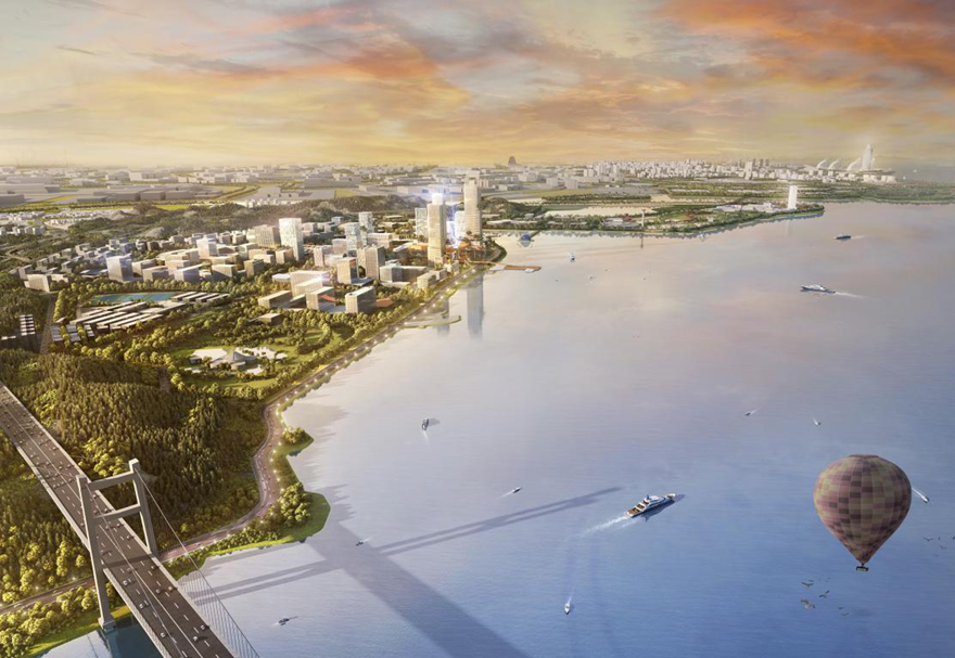東莞濱海灣新區(qū)位于珠三角城市群東西岸交匯處，與前海、南沙等國(guó)家自貿(mào)片區(qū)緊密連接，是珠江東岸少有的可集中連片開(kāi)發(fā)的戰(zhàn)略性區(qū)域。圖為濱海灣新區(qū)建設(shè)效果圖。