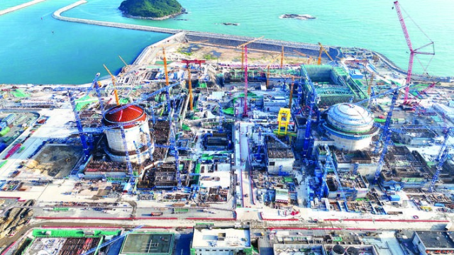 太平嶺核電項(xiàng)目建設(shè)如火如荼。記者馮麗均 攝