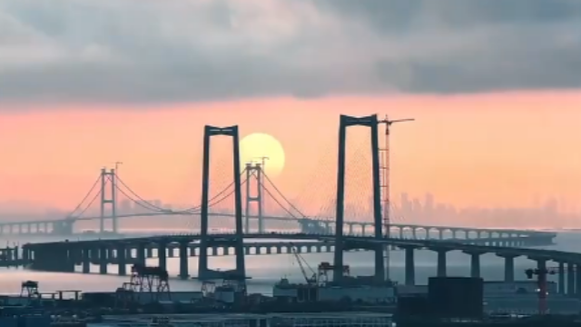 深中通道海底隧道沉管合龍在即，30秒看新全貌