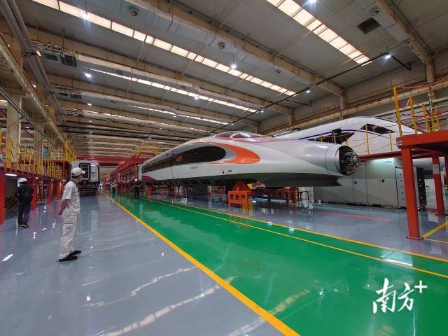 位于江門新會(huì)的中車廣東軌道交通車輛有限公司。南方+記者 姚志豪 攝