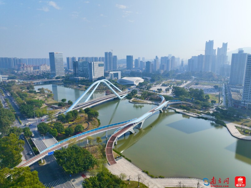 廣州南沙城市景觀圖。（攝：劉偉）