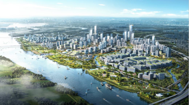 明珠灣城市客廳意向圖。