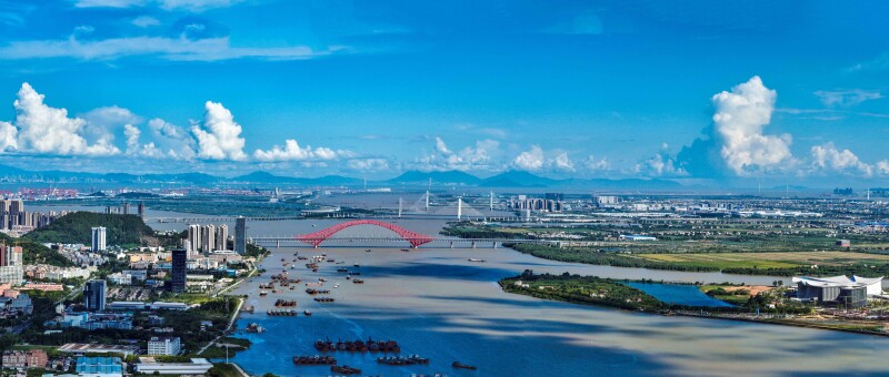 南沙城市風(fēng)景圖。劉偉 攝