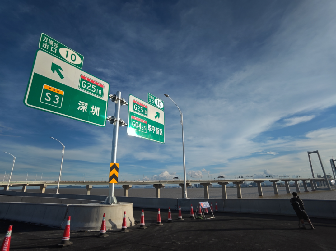 深中通道南沙線將于10月正式通車！