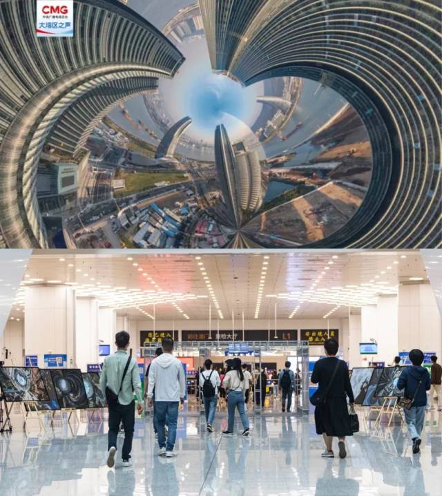 ▲兩地往返的人流在“圓融”的琴澳影像中穿梭、打卡。雙城與《連城》的寓意彼此呼應(yīng)
