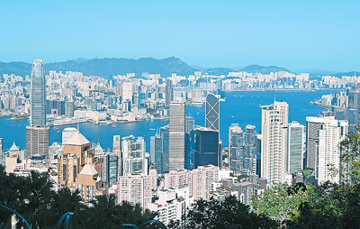 圖為香港城市風(fēng)光