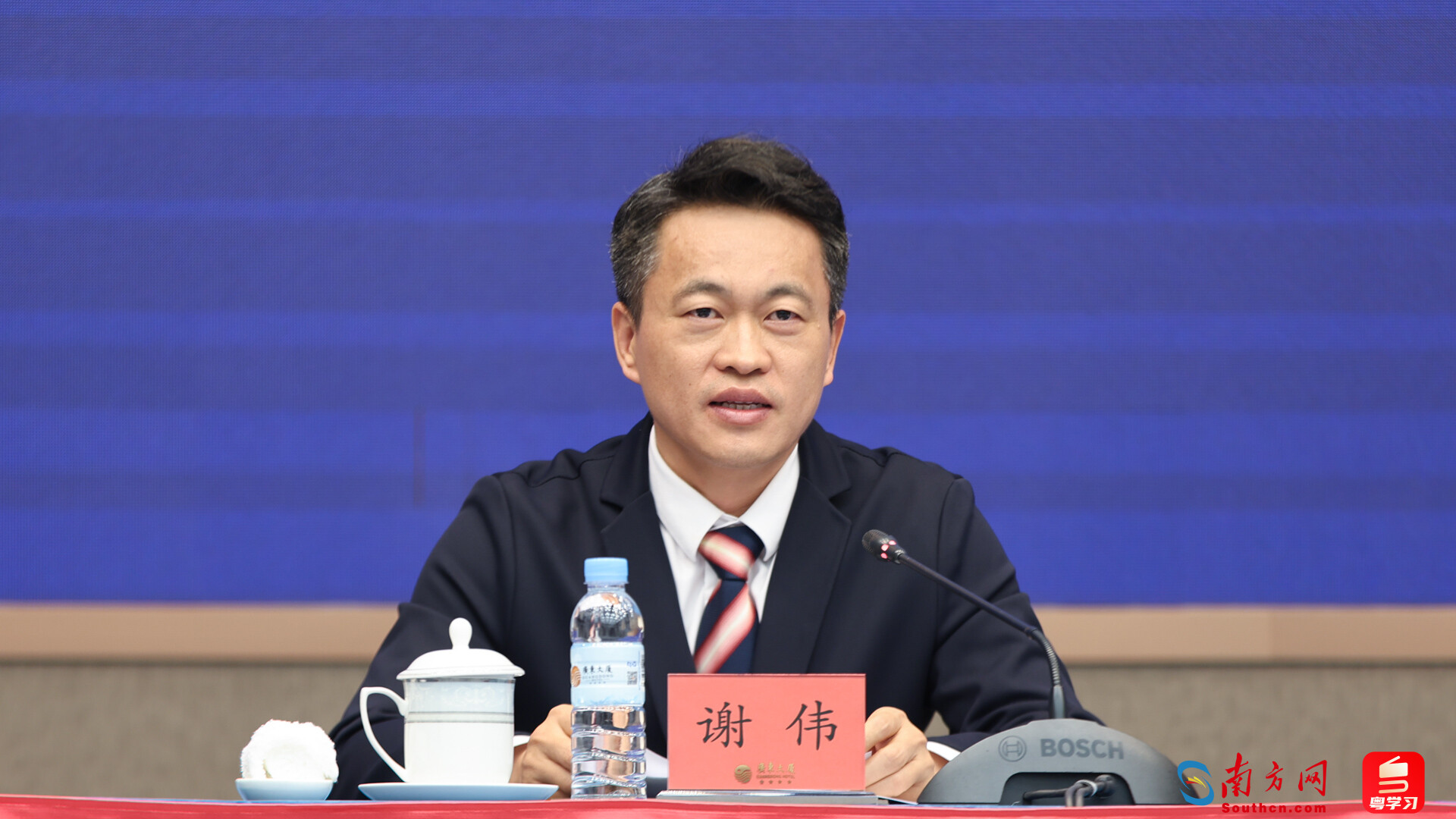 廣州南沙開發(fā)區(qū)黨工委副書記謝偉。