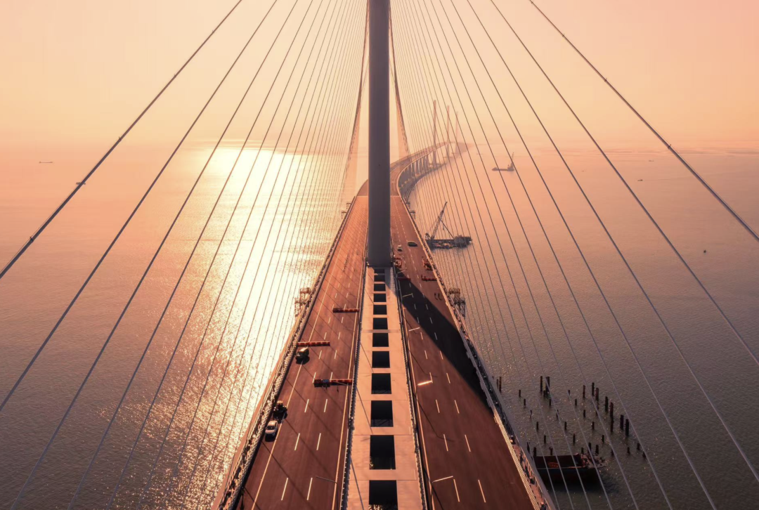 圖片 黃茅海跨海通道。江門日?qǐng)?bào)攝影記者 周華東 攝