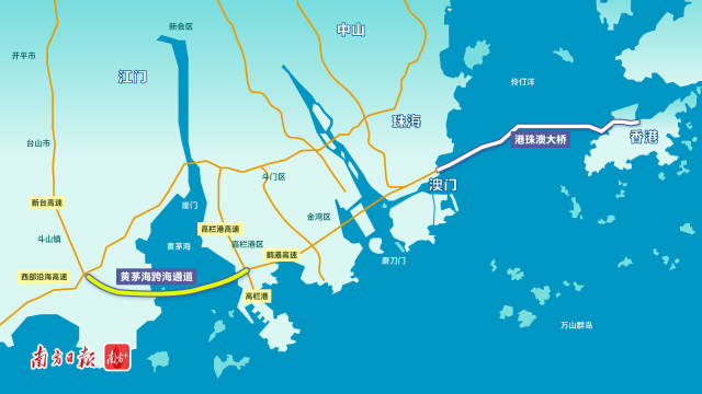 黃茅?？绾Ｍǖ辣环Q為“港珠澳大橋的西延線