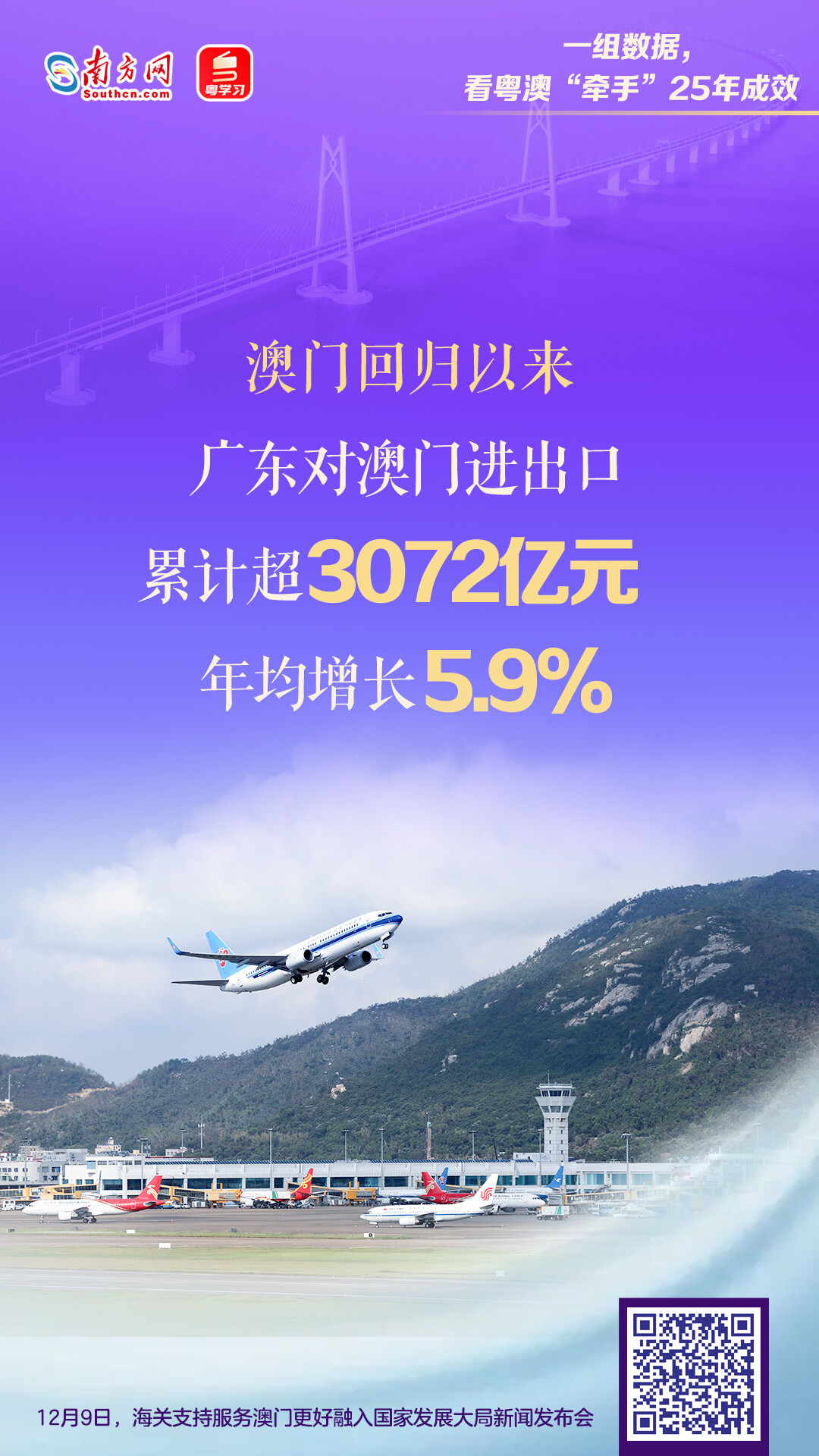 一組數(shù)據(jù)，看粵澳“牽手”25年成效