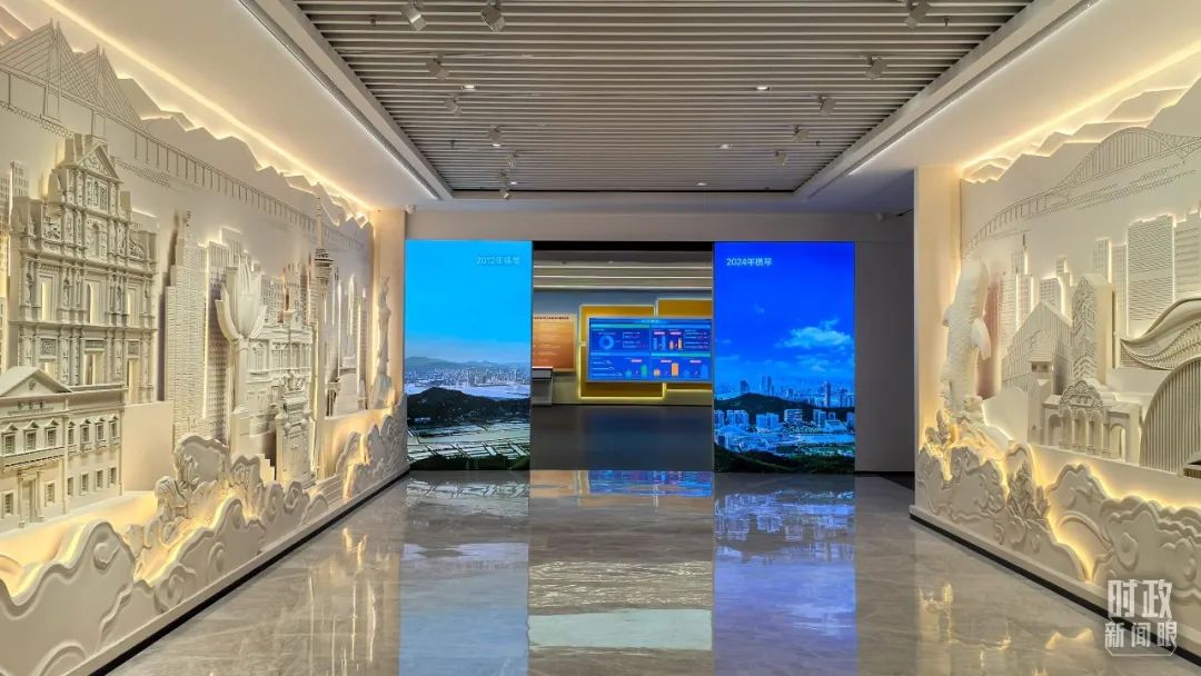 △“琴澳和鳴——橫琴粵澳深度合作區(qū)建設(shè)主題展”。（總臺央廣記者潘毅拍攝）