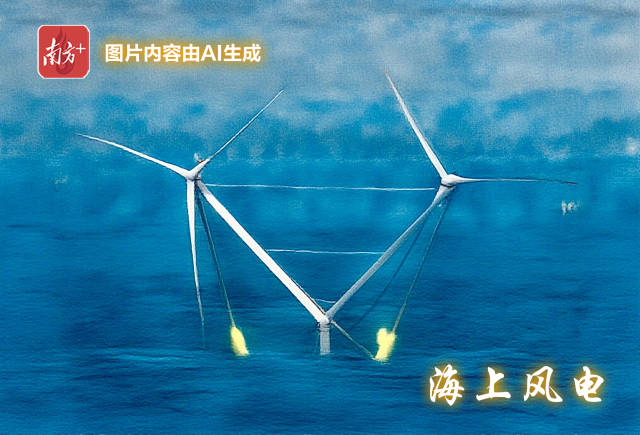 全球单体容量最大的漂浮式风电平台“明阳天成号”正式投运。