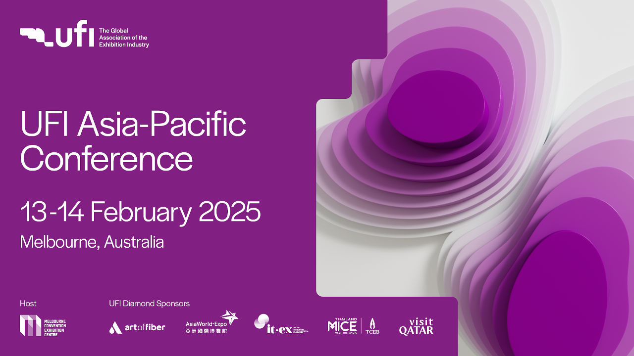 A “Conferência ásia-Pacífico da Associa??o Global da Indústria de Exposi??es (UFI) 2025” será realizada em Melbourne, na Austrália, de 13 a 14 de Fevereiro