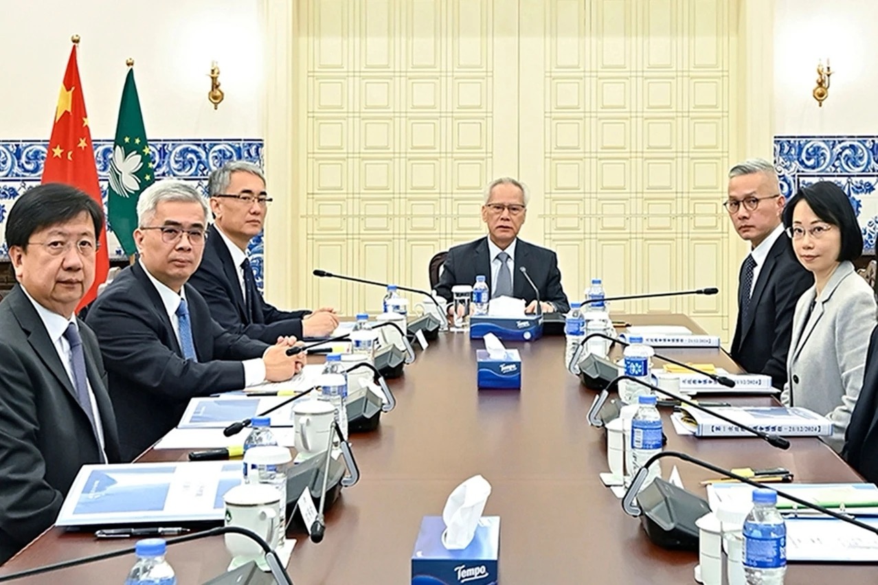 會議現(xiàn)場（圖源：澳門特區(qū)發(fā)布）。