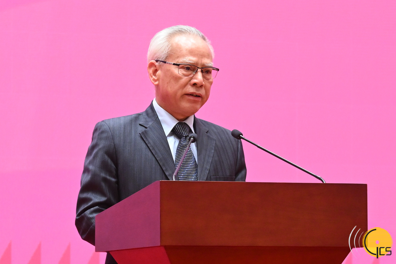 Chefe do Executivo, Sam Hou Fai, discursa na recep??o da Festa da Primavera de 2025 do Secretariado Permanente do Fórum para a Coopera??o Económica e Comercial entre a China e os Países de Língua Portuguesa.