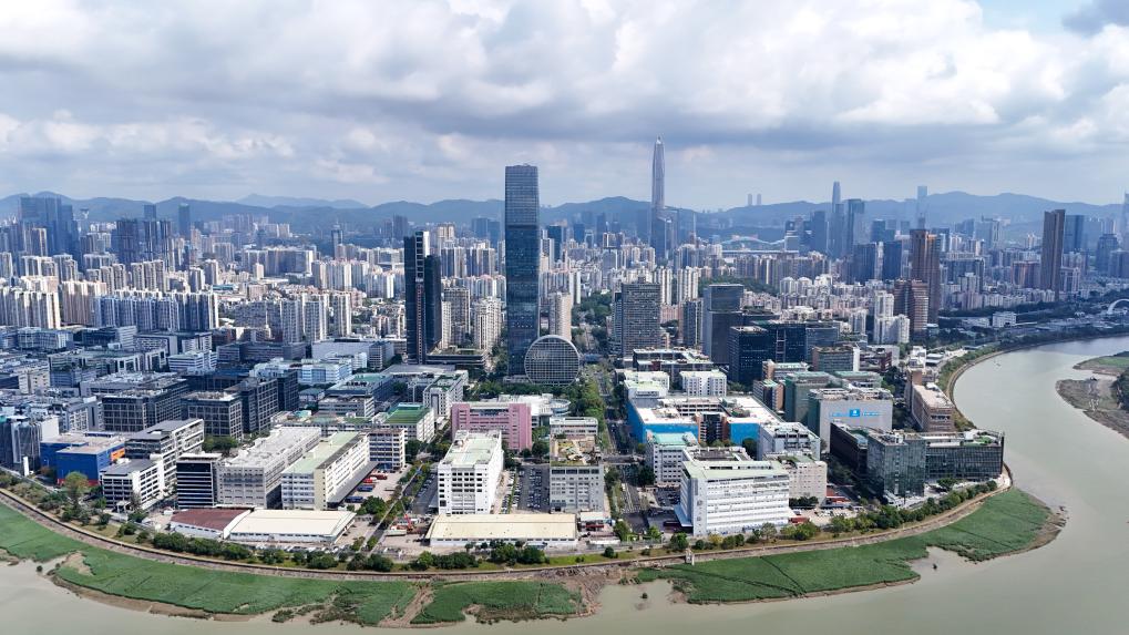  河套深港科技创新合作区（无人机照片，4月24日摄）。新华社记者 梁旭 摄