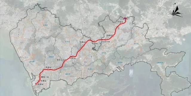深惠城际线路示意图（以实际建成为准）