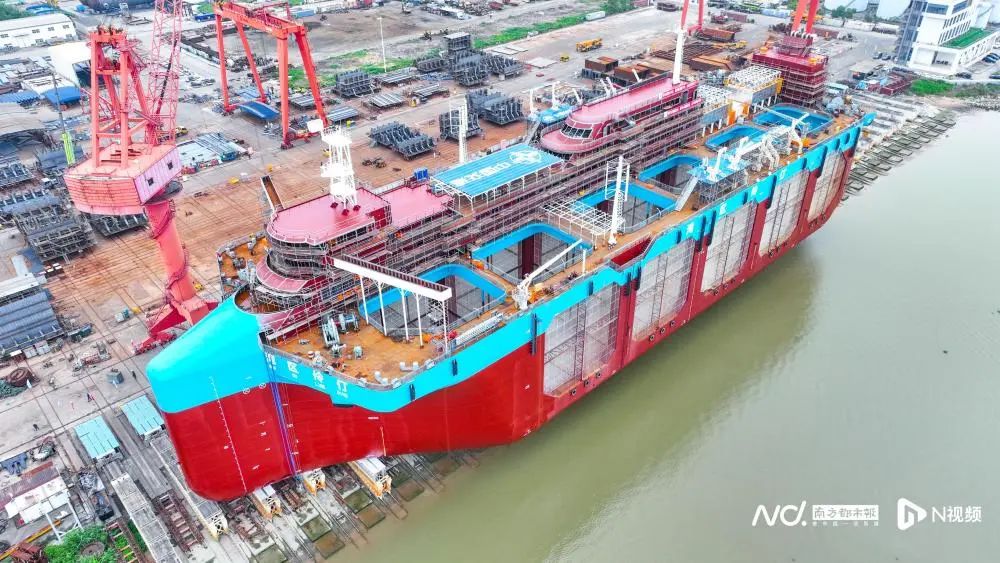 全球首艘自航式水体自然交换型养殖工船“湾区伶仃”号。图源：南方都市报
