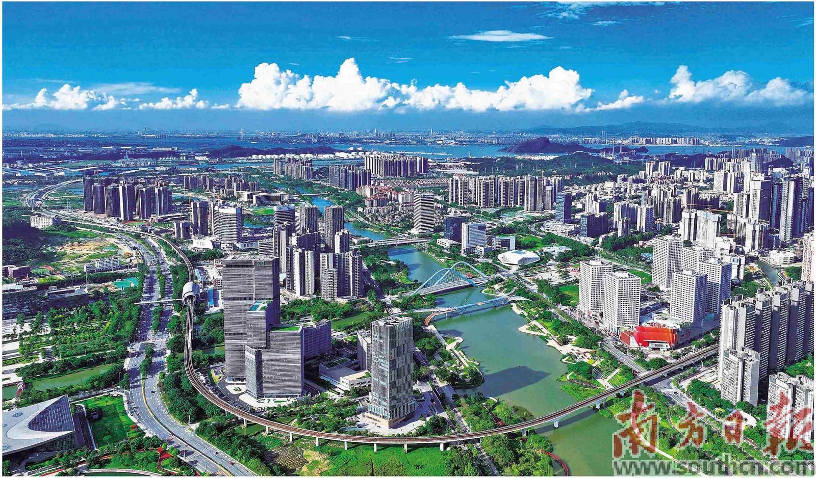 广州南沙蕉门河中心区。本版摄影：刘伟