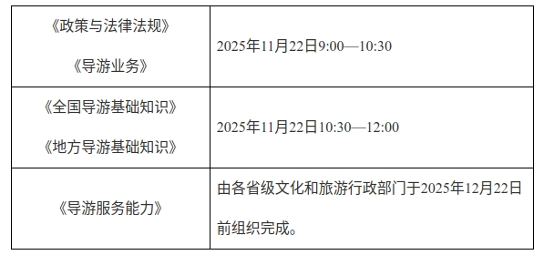 考试时间