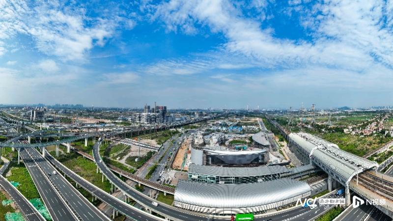 南沙庆盛TOD项目航拍图。通讯员刘伟摄
